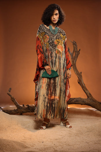 Danta - Beige/Black/Orange