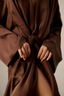Allana Silk Long Robe Dress
