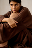Allana Silk Long Robe Dress