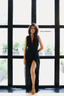 Kamya Silk Hooded Wrap Dress
