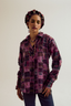 Cosmos patchwork shirt- lavender