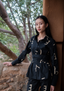 Nara Front Knot Shirt - Line Printed