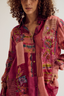 Paako patchwork shirt - fuchsia
