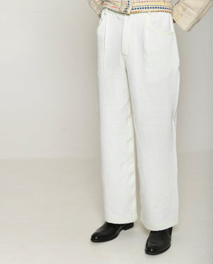 Recycled Hatsu White Cargo Pants