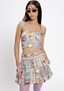 Kaali Peeli Pleated Skirt