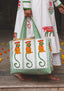Tote Bag- Monkey Block Print