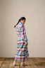 Vani Madras Check Sarong Dress