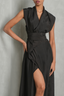 Kamya Silk Hooded Wrap Dress