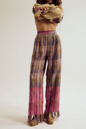 Foxglove handloom pants