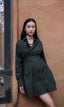 Seattle Wrap Shirt Dress - Solid