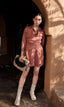 Seattle Wrap Shirt Dress - Solid