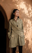 Seattle Wrap Shirt Dress - Solid