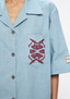 Aasmani Embroidered Shirt
