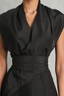 Kamya Silk Hooded Wrap Dress