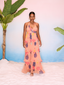 Mallika Four Layered Halter Maxi