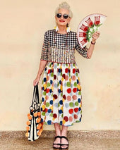 Void Polka Pleated Skirt