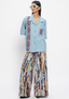 Aasmani Embroidered Shirt