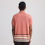 Canopy Striped Polo- Salmon
