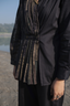 Upcycled Florence Top - Black Green