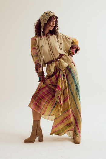 Alicia shirt and dahlia skirt set