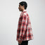 Medullary Ombre Checks Shirt- Red