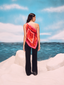 Kesar Scarf One Shoulder Top