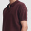 Canopy Striped Polo- Dark Magenta