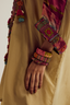 Zinnia kaftan shirt with  dhoti pants- ecru