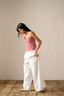 Aaliya Cotton Linen Corset Set