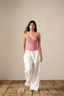 Aaliya Cotton Linen Corset Set