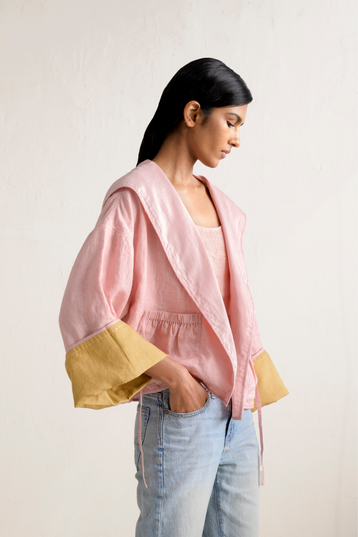 Tsuki Linen Reversible Jacket