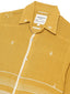 Bhujodi' Mustard Handwoven Fringe Shirt