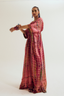 Aster tie dye  kaftan - peach