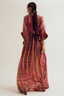 Aster tie dye  kaftan - peach