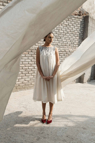 Belladonna Pleated Neck Dress