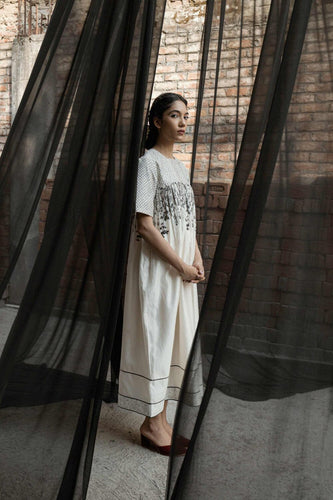 Gaia Quilted Yoke Dress