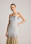 The Strapless Wave Lurex Dress