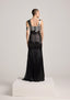 The Metal Plate Sequin Fishtail Dress