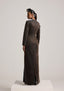 The Bronze Micro Pleated Panels Dress