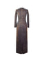 The Bronze Micro Pleated Panels Dress