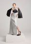 The Wave Form Cutout Column Dress