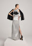 The Wave Form Cutout Column Dress