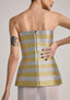 The Zari Sculpted Bustier + Ice Sheer Metallic Skirt