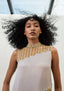 The Suspended Sequins Asymmetric Dress