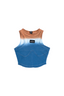 Blue Macchiato Crop Top