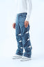 Stairway Patchwork Pants- Denim