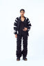 Stairway Patchwork Pants- Black