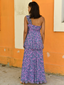 Hyacinth One Shoulder Layered Maxi Dress