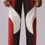 Border Panelled Trousers(Red)