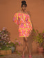 Malibu Peasant Mini Dress